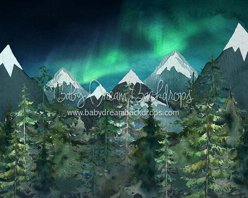 Northern Nights with Trees