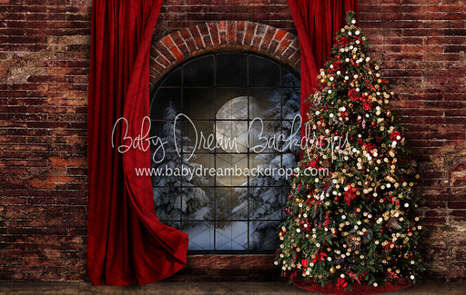 Northern Nook Window Curtains Tree (JA)