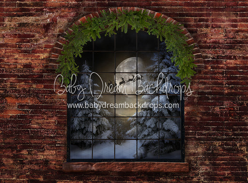 Northern Nook Window (Santa Greens)