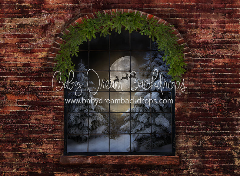 Northern Nook Window (Santa Greens)