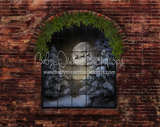 Northern Nook Window (Santa Greens)