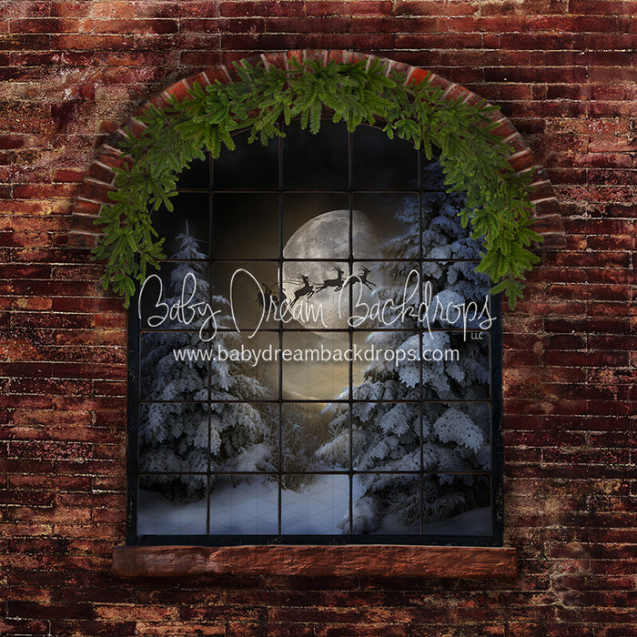 Northern Nook Window (Santa Greens)