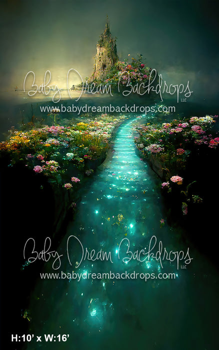 Sweeps Glowing Castle with Yellow Flowers (BD)