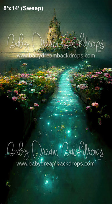 Sweeps Glowing Castle with Yellow Flowers (BD)