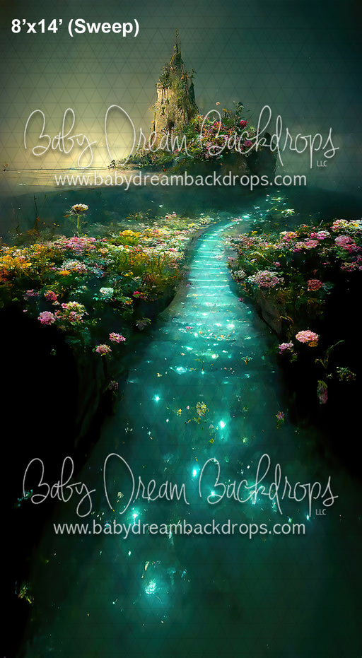 Sweeps Glowing Castle with Yellow Flowers (BD)