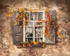 October Window Backdrop