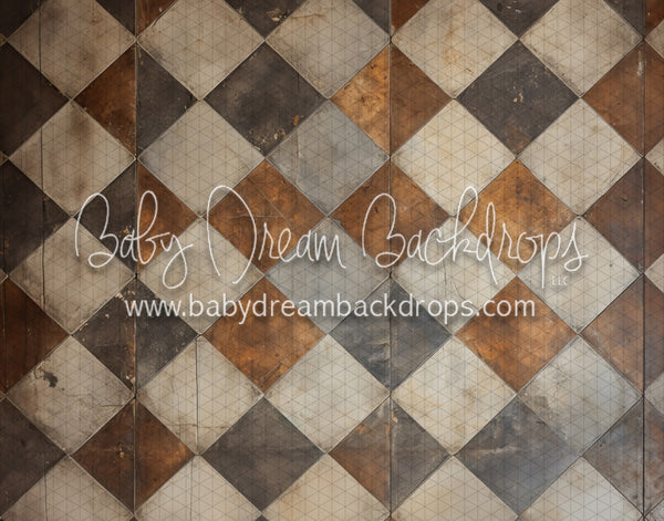 Old World Charcoal and Bronze Fabric Floor (MD)