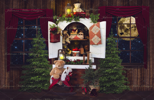 Old Bear Cupboard Christmas