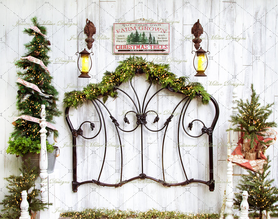 Old Time Christmas Headboard