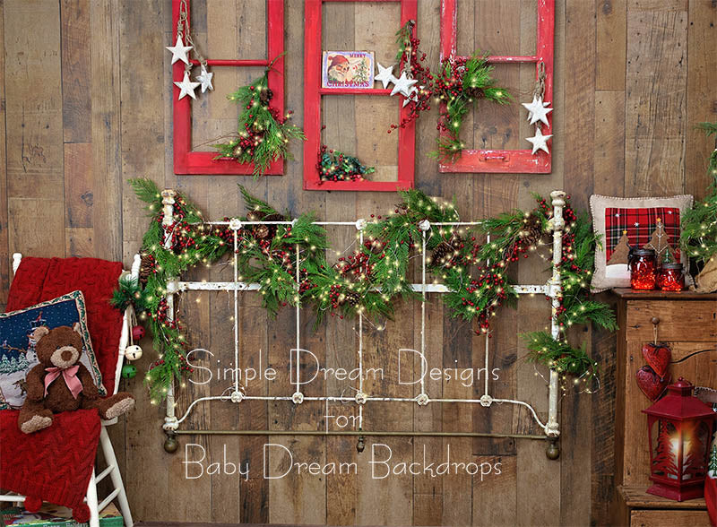 Old Time Christmas Headboard