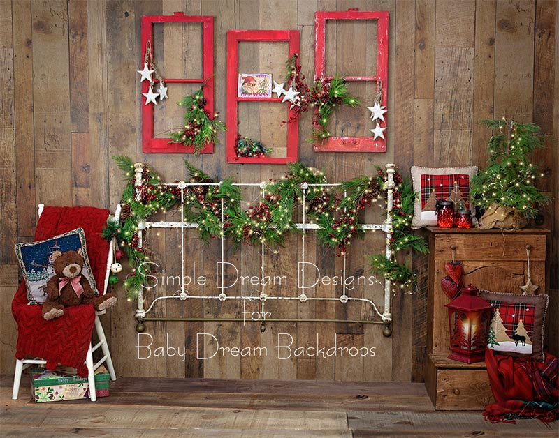 Old Time Christmas Headboard