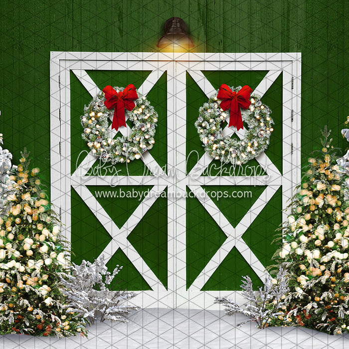 X Drop once upon a christmas green barn ja