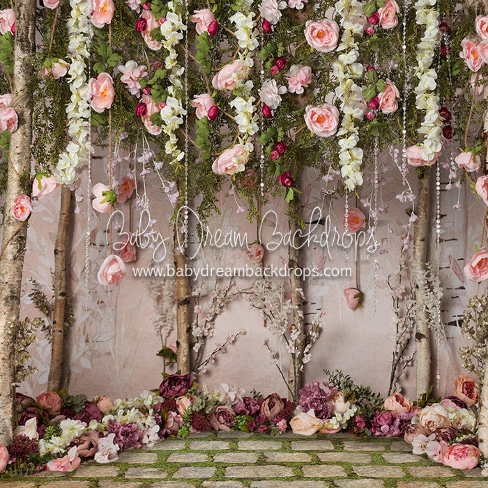 X Drop once upon a mossy path