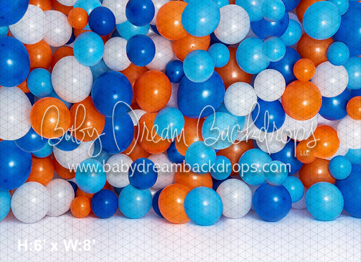 Orange and Blue Balloon Wall (BA)