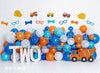 Orange Blue Balloons Nerdy Construction TWO (BA)
