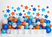 Orange and Blue Balloons and Stars (BA)