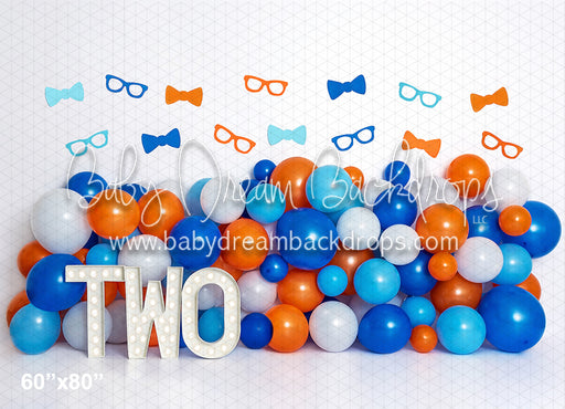 Orange and Blue Nerdy Balloon Party TWO (BA)