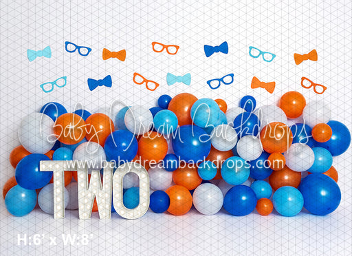 Orange and Blue Nerdy Balloon Party TWO (BA)