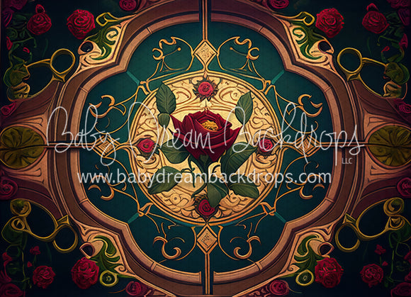 Ornate Rose Fabric Floor (MD)
