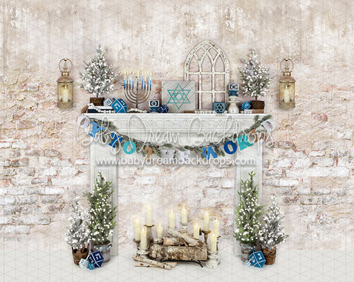 Oy to the World Mantel Lights