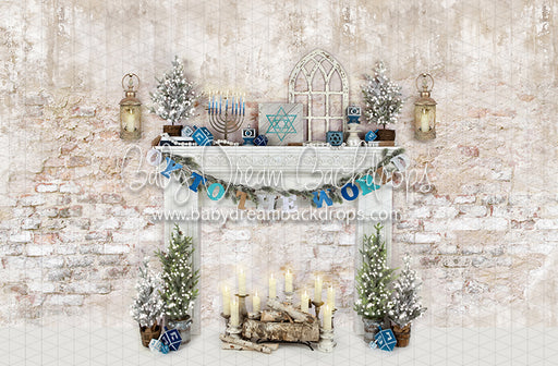 Oy to the World Mantel Lights