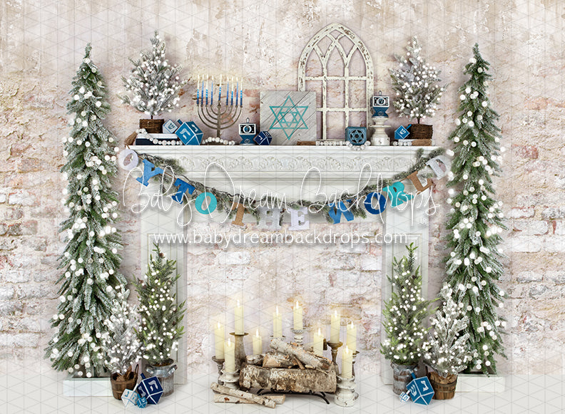 Oy to the World Mantel Lights (Trees)