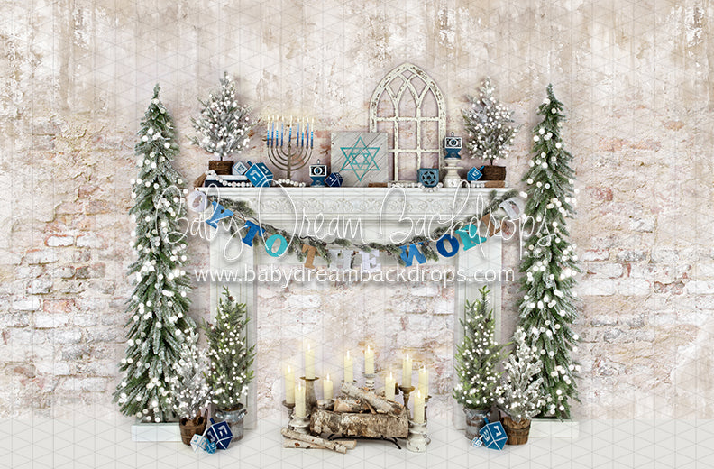 Oy to the World Mantel Lights (Trees)