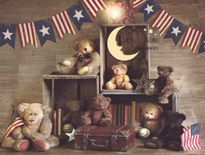 Patriotic Bears 60Hx80W - JM  