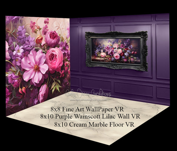 Purple Cream Marble Room