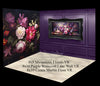 Purple Floral Cream Marble Room