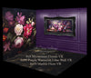 Purple Floral Dark Marble Room