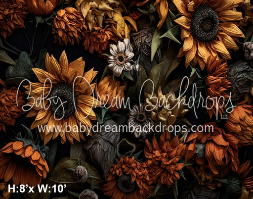 Painted Autumn Flowers 2 (SM)