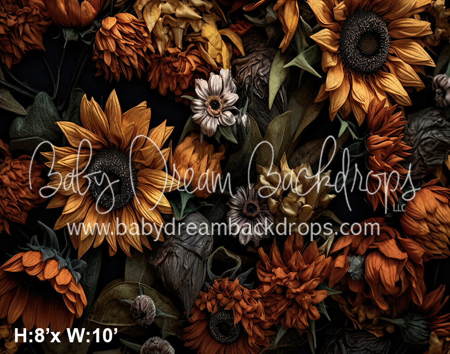 Painted Autumn Flowers 2 (SM)