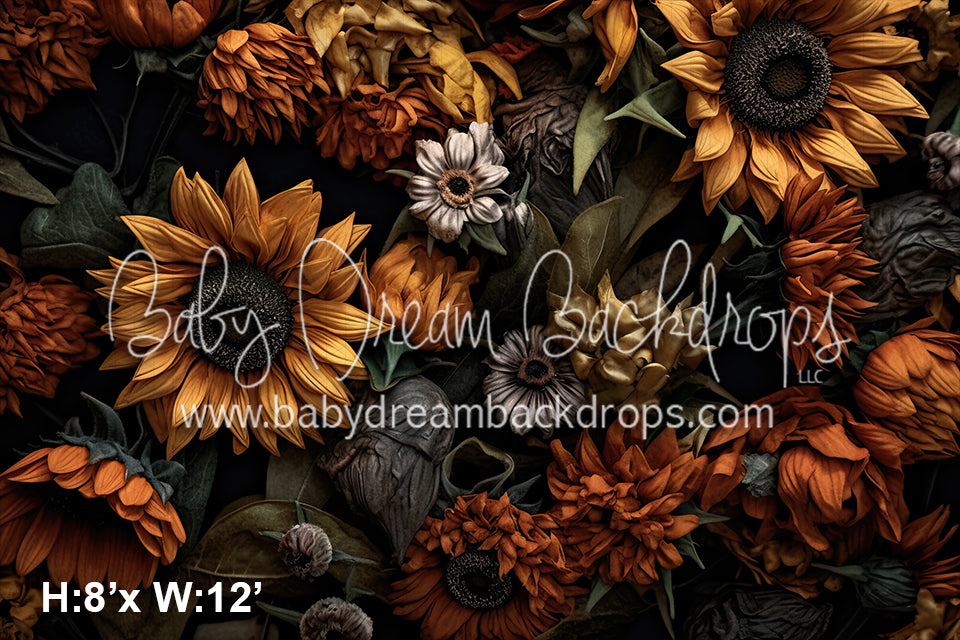 Painted Autumn Flowers 2 (SM)