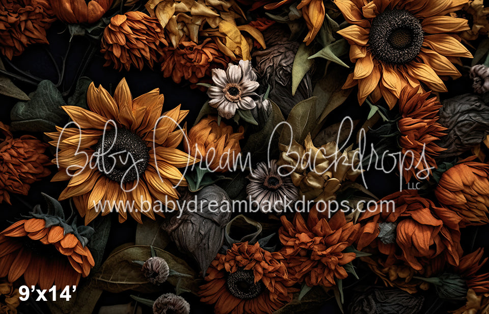 Painted Autumn Flowers 2 (SM)