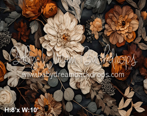 Painted Autumn Flowers 3 (SM)