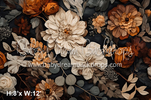 Painted Autumn Flowers 3 (SM)