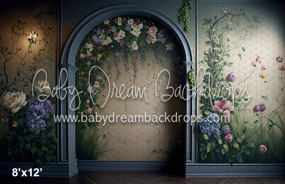 Painted Blue Spring Wall (MD)