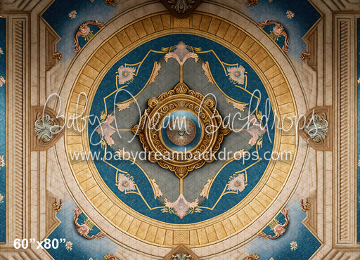 Painted Elegance Ballroom Floor Fabric Drop (MD)