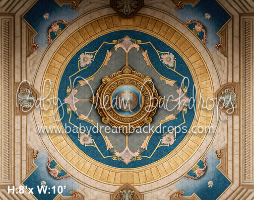 Painted Elegance Ballroom Floor Fabric Drop (MD)