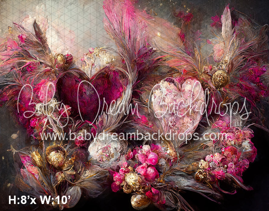 Painted Feather Valentine (SM)