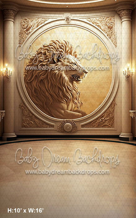 Sweeps Painted Lion Ballroom Wall (MD)