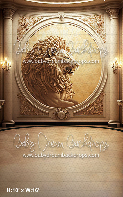Sweeps Painted Lion Ballroom Wall (MD)