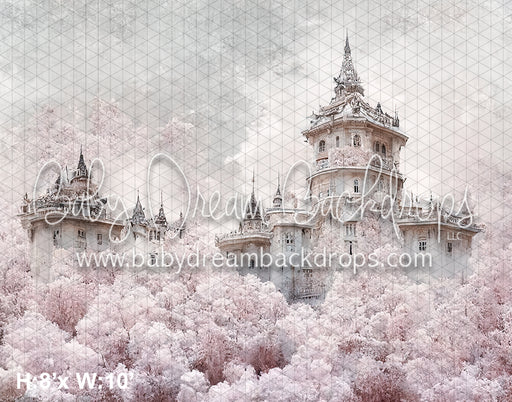 Painted Pastel Floral Castle (SM)