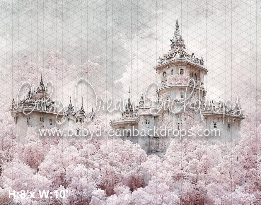 Painted Pastel Floral Castle (SM)