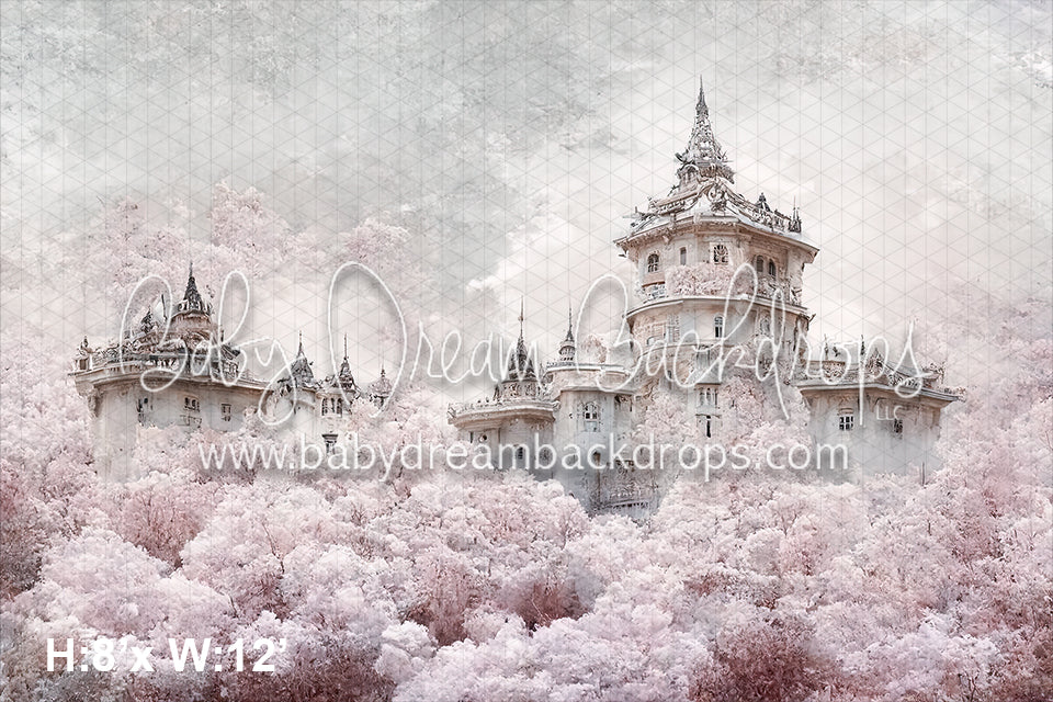 Painted Pastel Floral Castle (SM)