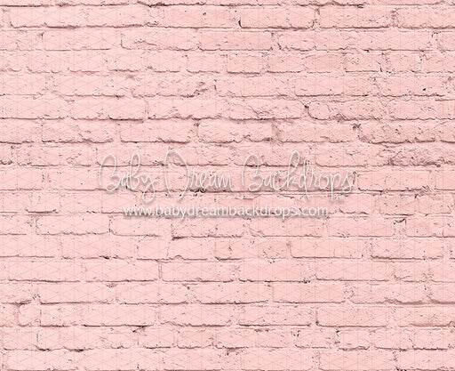 Painted Pink Brick