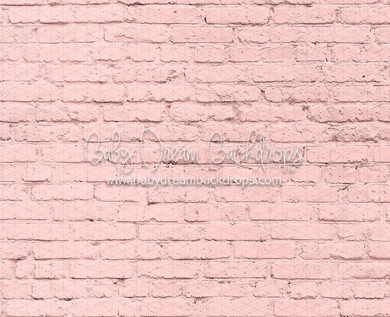 Painted Pink Brick
