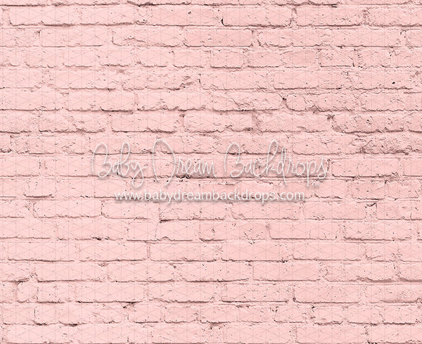 Painted Pink Brick