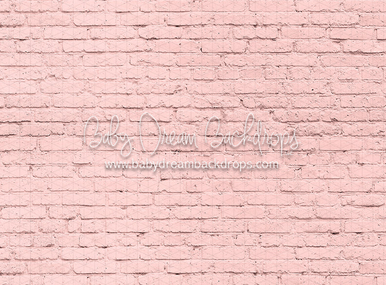 Painted Pink Brick